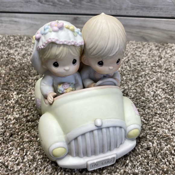 Bride Groom Wedding Gift Vintage Precious Moments Exclusive Stamp 1988 - Picture 3 of 9